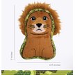 Show in main carousel: Outward Hound Xtreme Seamz Lion Squeaky Plush Dog Toy slide 5 of 7