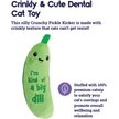 Show in main carousel: Petstages Crunchy Pickle Kicker Dental Cat Toy with Catnip slide 2 of 7