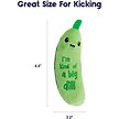 Show in main carousel: Petstages Crunchy Pickle Kicker Dental Cat Toy with Catnip slide 5 of 7