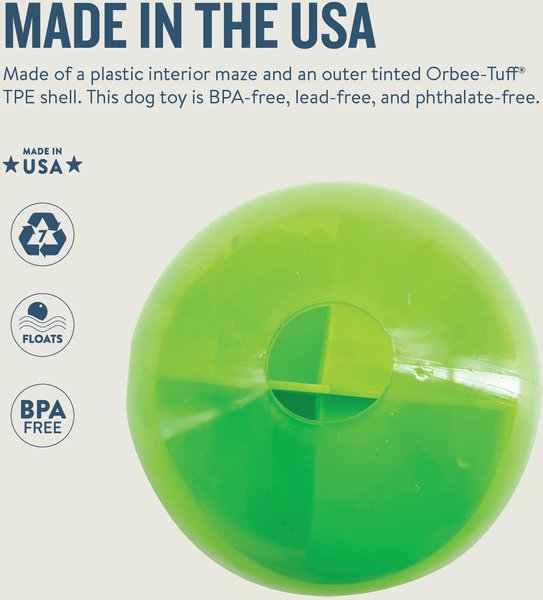 Show full view: Planet Dog Orbee-Tuff Mazee Interactive Treat Dispensing Puzzle Dog Toy slide 3 of 8