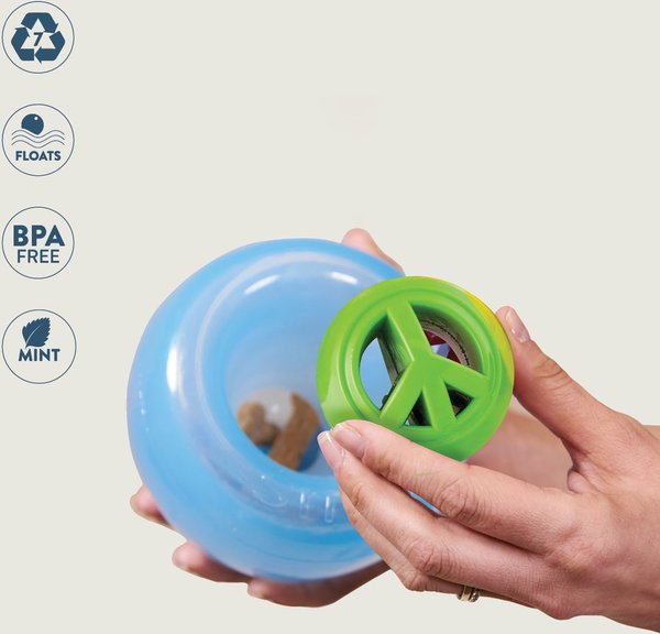 Show full view: Planet Dog Orbee-Tuff Snoop Interactive Treat Dispensing Dog Toy, Blue slide 3 of 8