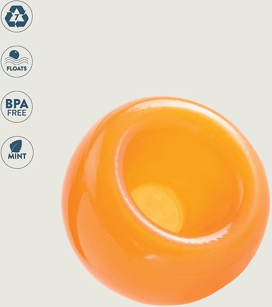 Show full view: Planet Dog Orbee-Tuff Snoop Interactive Treat Dispensing Dog Toy, Orange slide 3 of 8