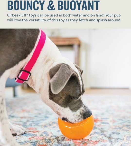 Show full view: Planet Dog Orbee-Tuff Snoop Interactive Treat Dispensing Dog Toy, Orange slide 4 of 8