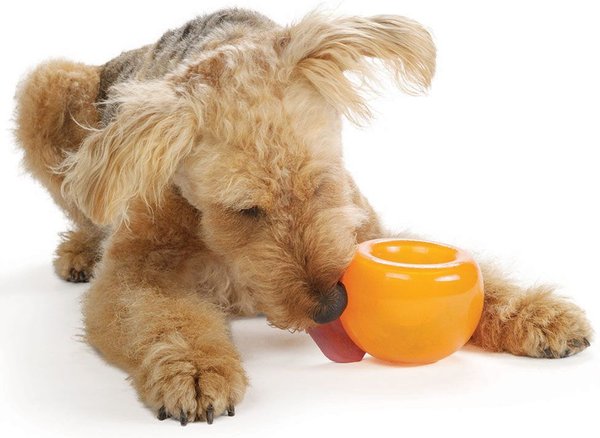 Show full view: Planet Dog Orbee-Tuff Snoop Interactive Treat Dispensing Dog Toy, Orange slide 6 of 8