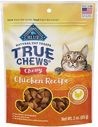 Blue Buffalo True Chews Natural Chicken Chewy Cat Treats, 85-g bag