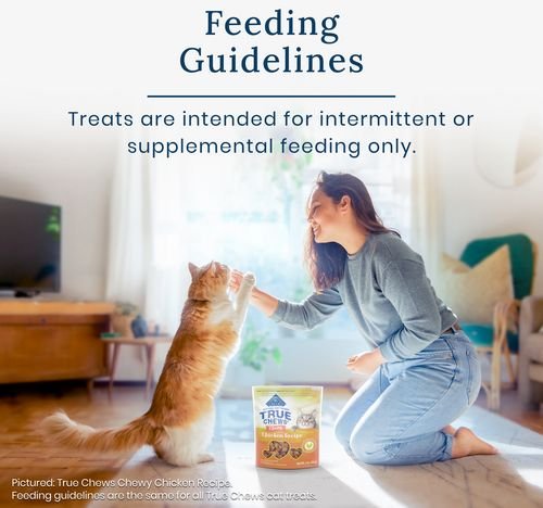 Show full view: Blue Buffalo True Chews Natural Chicken Chewy Cat Treats, 85-g bag slide 5 of 6