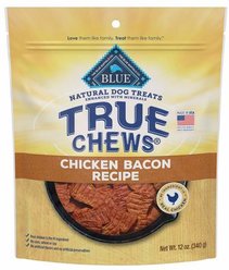 Blue Buffalo True Chews Premium Natural Chicken & Bacon Dog Treats, 12-oz bag