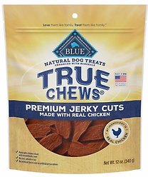 Blue Buffalo True Chews Premium Jerky Cuts Chicken Natural Dog Treats, 12-oz bag