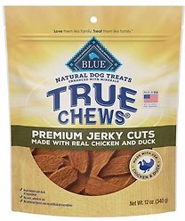Blue Buffalo True Chews Premium Jerky Cuts Duck Natural Dog Treats, 12-oz bag