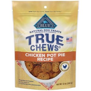 Blue Buffalo True Chews Premium Natural Chicken Pot Pie Dog Treats, 12-oz bag
