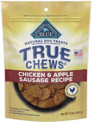 Blue Buffalo True Chews Premium Natural Chicken & Apple Sausage Dog Treats, 12-oz bag