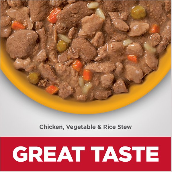 Show full view: Hill's Science Diet Adult Perfect Digestion Chicken, Vegetable & Rice Stew Canned Dog Food, 362-g can, case of 12 slide 5 of 10