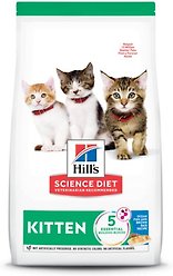 Hill's Science Diet Kitten Dry Ocean Fish & Brown Rice Recipe Dry Cat Food, 1.58-kg bag