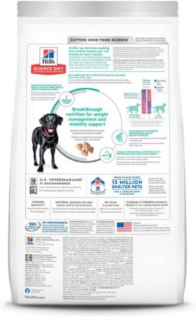 Show full view: Hill's Science Diet Perfect Weight & Joint Support Chicken Flavoured Large Breed Adult Dry Dog Food, 11.3-kg bag slide 3 of 10