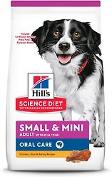 Hill's Science Diet Oral Care Small & Mini Chicken Recipe Adult Dry Dog Food, 1.81-kg bag