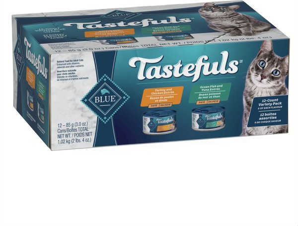 BLUE BUFFALO Tastefuls Natural Turkey Chicken Ocean Fish Tuna