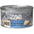 Zoe Free Run Chicken Pate Wet Cat Food, 85-g can, case of 16