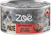 Zoe Prairie Beef Pate Wet Cat Food, 85-g can, case of 16