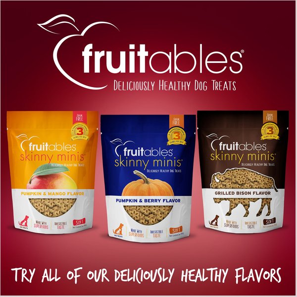 Show full view: Fruitables Skinny Minis Apple Bacon Flavor Soft & Chewy Dog Treats, 5-oz bag slide 7 of 9