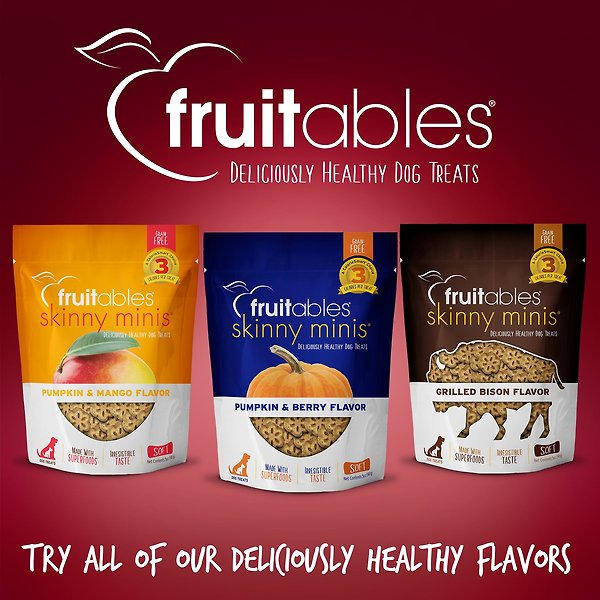 Show full view: Fruitables Skinny Minis Apple Bacon Flavor Soft & Chewy Dog Treats, 12-oz bag slide 7 of 9
