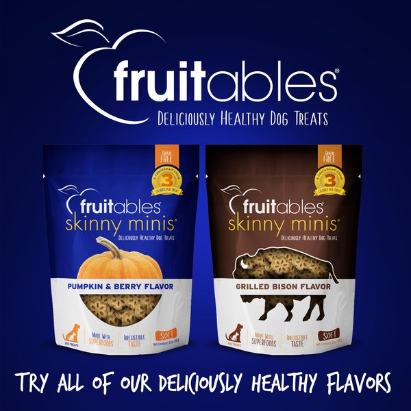 Show full view: Fruitables Skinny Minis Pumpkin & Berry Flavor Dog Treats, 12-oz bag slide 6 of 8