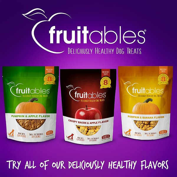 Show full view: Fruitables Pumpkin & Blueberry Flavor Dog Treats, 12-oz bag slide 5 of 9