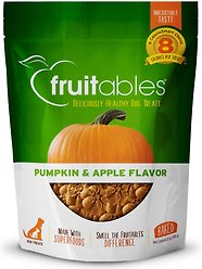 Fruitables Pumpkin & Apple Flavor Dog Treats, 12-oz bag