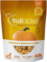 Fruitables Pumpkin & Banana Flavor Dog Treats, 7-oz bag