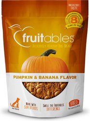 Fruitables Pumpkin & Banana Flavor Dog Treats, 12-oz bag