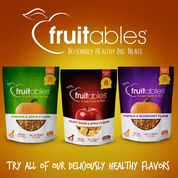 Show full view: Fruitables Pumpkin & Banana Flavor Dog Treats, 12-oz bag slide 7 of 9