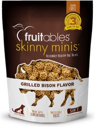 Fruitables Grilled Bison Flavor Dog Treats, 5-oz bag