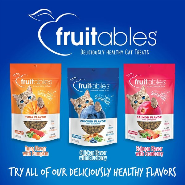 Show full view: Fruitables Chicken Flavor with Blueberry Cat Treats, 2.5-oz bag slide 7 of 8