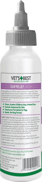 Show full view: Vet's Best Ear Relief Wash + Dry Combo Pack for Dogs, 2-pack slide 3 of 12
