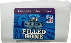 Redbarn Peanut Butter Filled Bones Dog Treats, 1 count, Small