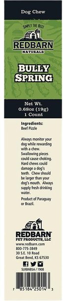 Show full view: Redbarn Naturals 6" Bully Springs Dog Treat slide 3 of 4