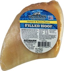 Redbarn Cheese n' Bacon Filled Cow Hooves Dog Treat, 1 count