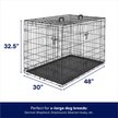 Show in main carousel: Frisco Fold & Carry Double Door Collapsible Wire Dog Crate, X-Large slide 2 of 10