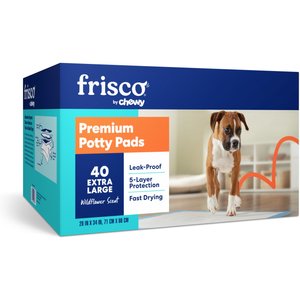 Frisco Giant Dog Training & Potty Pads, 27.5 x 44-in