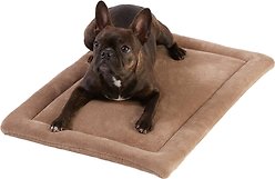 Frisco Micro Terry Dog Crate Mat, Taupe, 24-in
