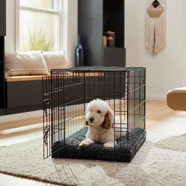 Show full view: Frisco Swirl Dog Crate Mat, Gray, 30-in slide 5 of 8