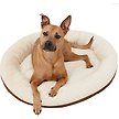 Show in main carousel: Frisco Round Bolster Cat & Dog Bed, Brown, Large slide 1 of 6