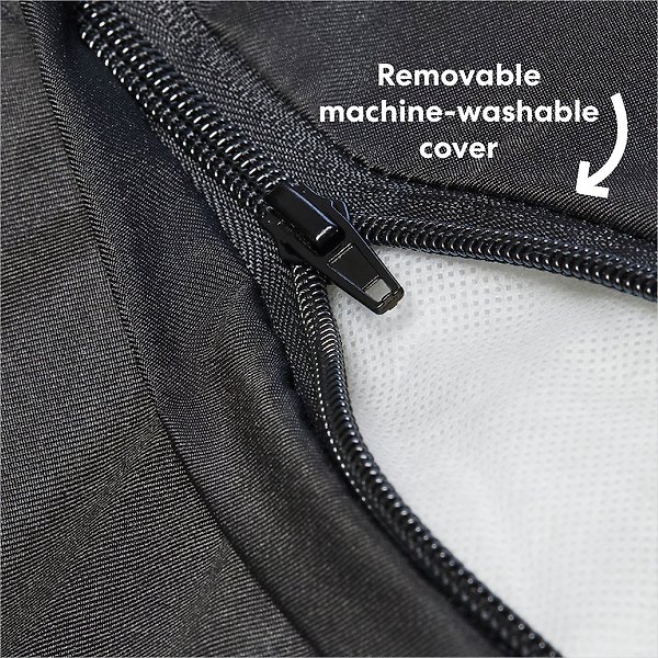 Show full view: Frisco Pillow Dog Bed w/ Removeable Cover, Brown, Medium slide 3 of 9