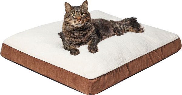 Show full view: Frisco Pillow Dog Bed w/ Removeable Cover, Brown, Medium slide 5 of 9