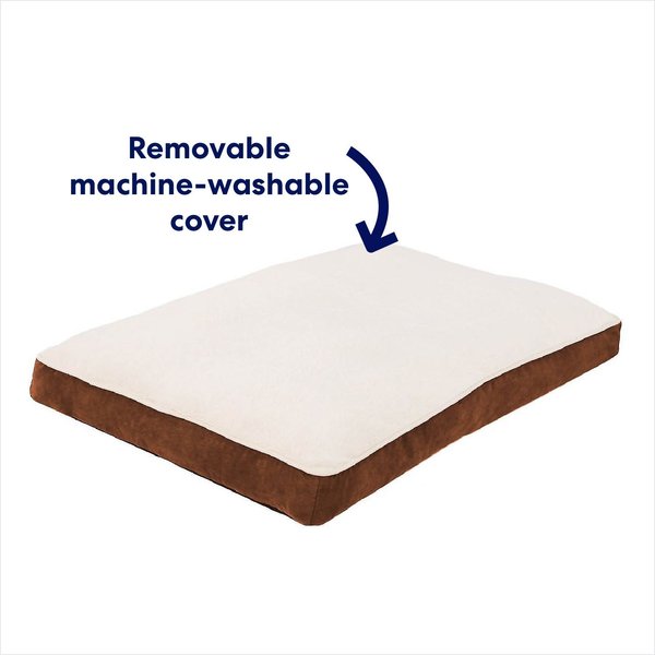 Show full view: Frisco Pillow Dog Bed w/ Removeable Cover, Brown, Large slide 3 of 9