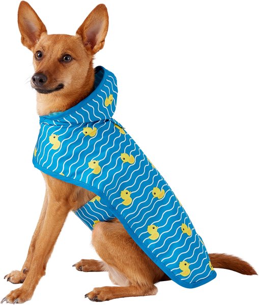 Frisco Lightweight Rubber Ducky Dog Raincoat, Small slide 1 of 6