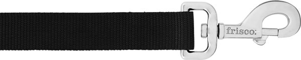 Show full view: Frisco Solid Nylon Dog Leash, Black, Large: 4-ft long, 1-in wide slide 3 of 7