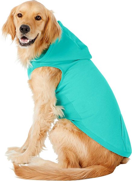 Show full view: Frisco Dog & Cat Basic Hoodie, Teal, XX-Large slide 3 of 10