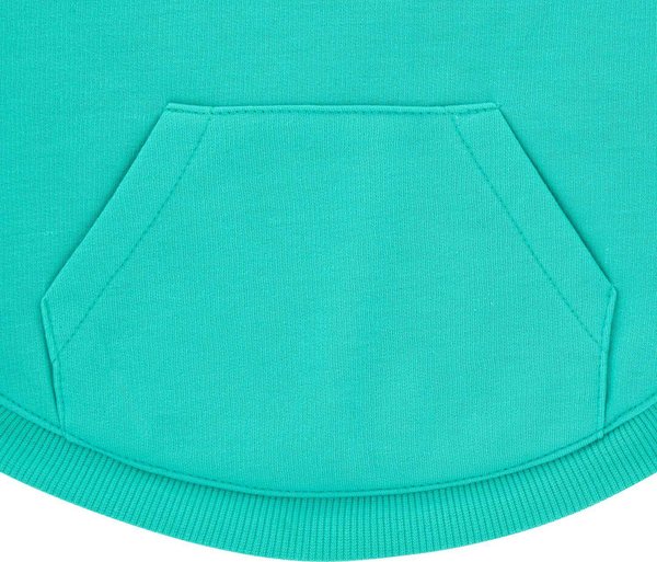 Show full view: Frisco Dog & Cat Basic Hoodie, Teal, XX-Large slide 6 of 10