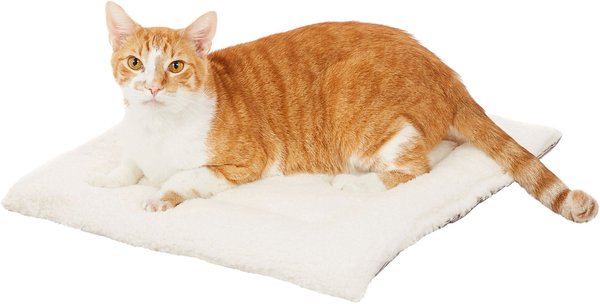 Show full view: Frisco Reversible Square Cat Pad, Gray Basket Weave Print slide 6 of 9