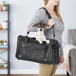 Frisco Travel Bag Dog & Cat Carrier, Black, Medium